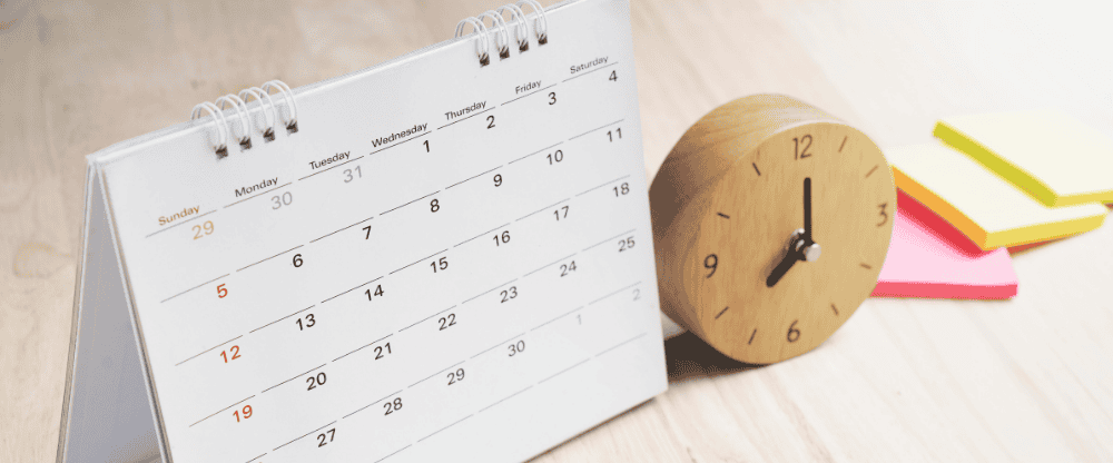 calendrier de routine